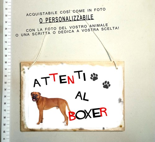 Targa attenti cane - al,