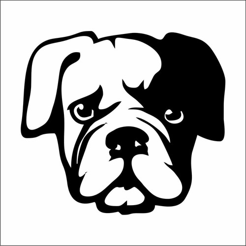 Adesivo prespaziato cane boxer - cane,