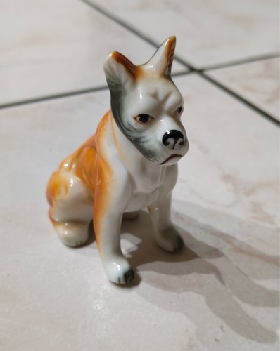 Statuina cane boxer vintage - boxer,