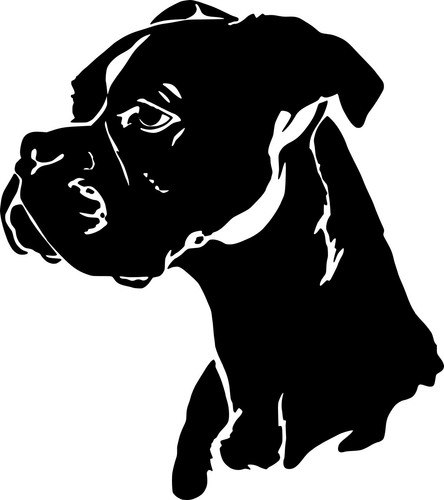 Adesivo cane boxer molosso - boxer,