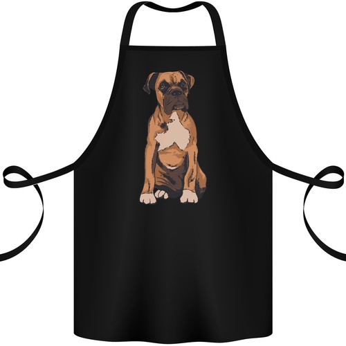 Boxer cane cotone grembiule - cotone,