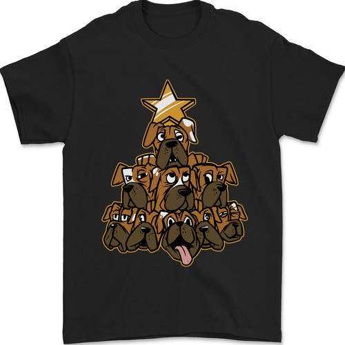 Natale boxer cane albero - albero, di