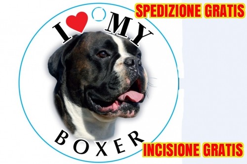 Medaglietta per cane boxer - medaglietta,