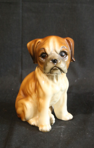 Scultura cucciolo cane boxer - cane,