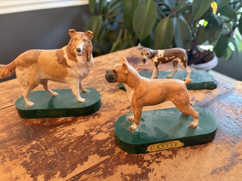 Set statue cane plastica - cane,