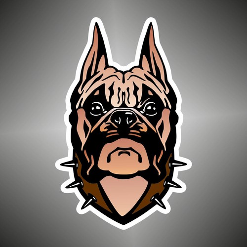 Adesivo boxer cane dog - cane, sticker